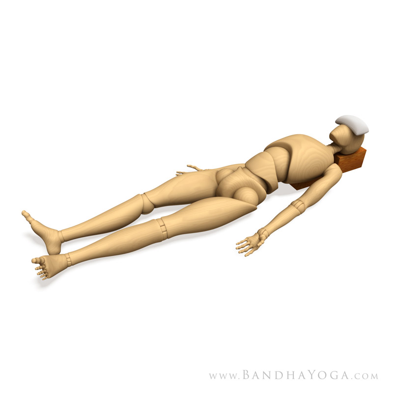 <strong>Savasana with Props</strong> - This image is from <em>Anatomy for Arm Balances and Inversions</em> in the <em>Yoga Mat Companion</em> book series.