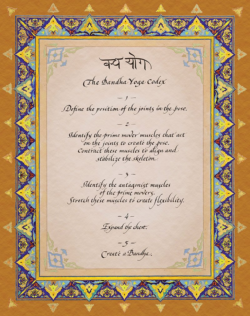 The Bandha Yoga Codex - A step-wise aproach to analyse and refine your poses.